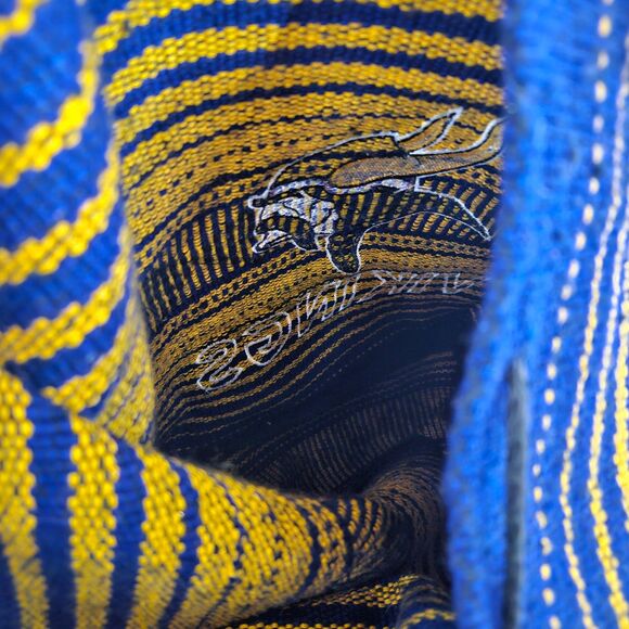 MN Vikings Woven Backpack Purple and Gold Baja Fabric Embroidered - Picture 4 of 7